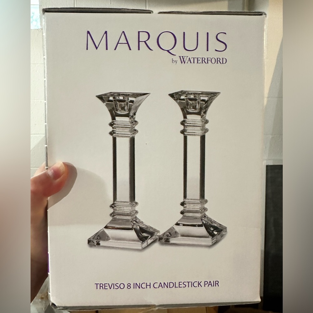 Marquis by Waterford - Treviso 8in candlestick pair